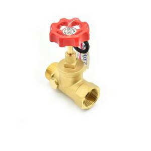 Ball valve 1" male thread with compressed air connection 273