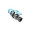 Ball valve with clamp connector 32mm screw cap 1’ IG
