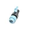 Ball valve with clamp connector 32mm screw cap 1’ IG