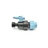 Ball valve with compression fitting, 25mm union screw connection, 3/4” female thread