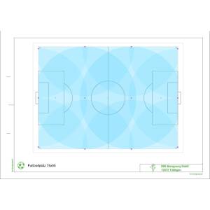 Fußballplatz Bewässerung 75m x 55m...