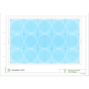 Football pitch irrigation 110m x 70m Plug&Rain 16+8 I-80