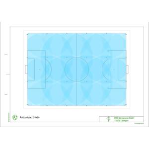 Fußballplatz Bewässerung 75m x 55m...