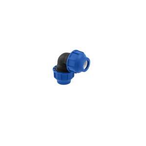 Raccordo A Gomito 90° In PE Per Acqua - Fitting Con Attacco Filettato AG - PN16 DVGW - Multimisura