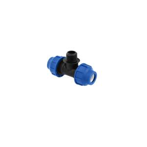 T-St&uuml;ck 16 mm x 1/2&quot; AG Poliext PN16 PP-Fitting...