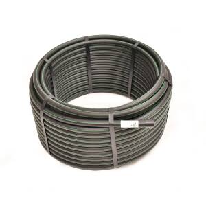 50 m PE-Rohr 25 mm x 2,3 mm PN16 HDPE grüner Streifen