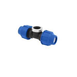 T-Stück 25 mm x 3/4" IG Poliext PN16 PP-Fitting...