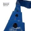 Flexible, flat, single-layer LayFlat hose, 3" (78 mm) fitting spacing, 100 cm, 50 m