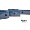 Flexible, flat, single-layer LayFlat hose, 3" (78 mm) fitting spacing, 200 cm, 50 m